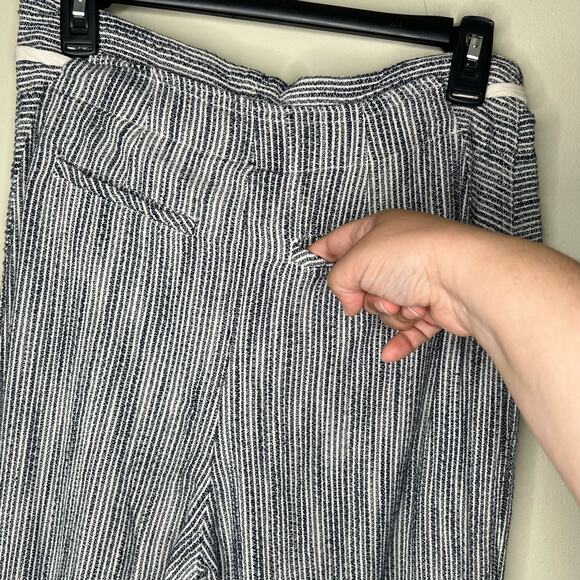 Free People Light at Sunrise Cotton Pants Indigo Blue OB913628 Size 6 - Picture 9 of 9